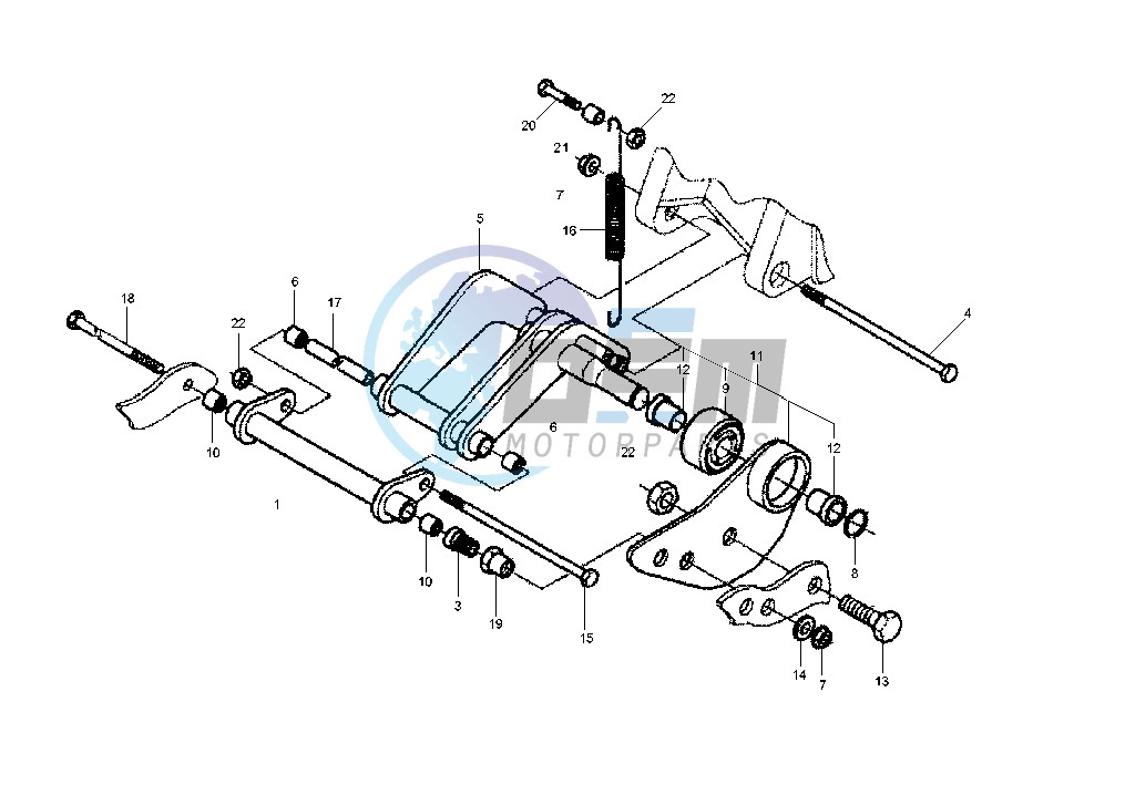 Swinging arm