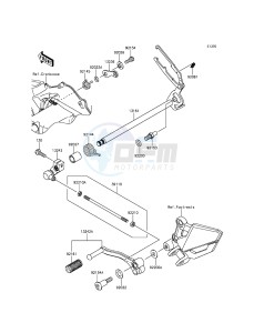 NINJA 300 ABS EX300BEFA XX (EU ME A(FRICA) drawing Gear Change Mechanism