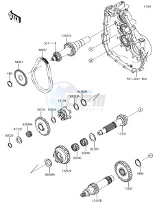 MULE SX KAF400JJF EU drawing Transmission