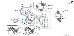 GL1800D GoldWing - GL1800-D UK - (E) drawing METER PANEL