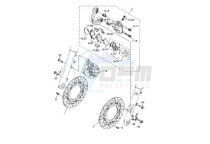 XP T-MAX ABS 500 drawing FRONT BRAKE CALIPER