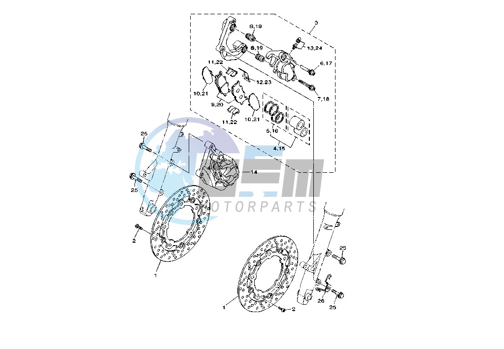 FRONT BRAKE CALIPER