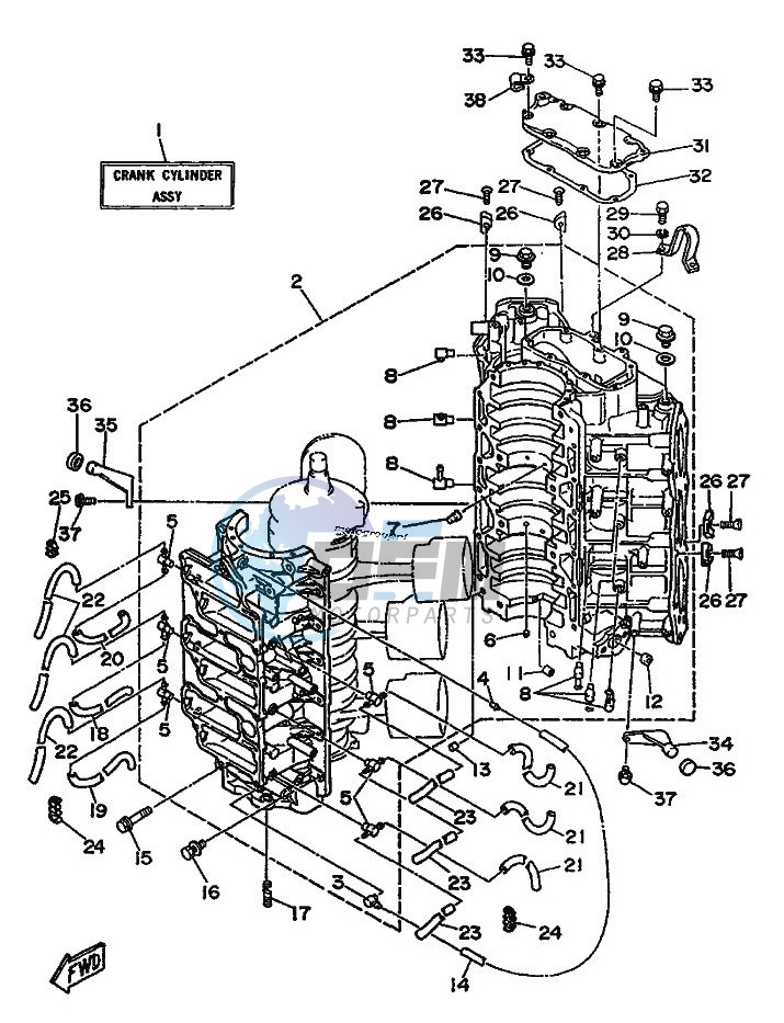 CYLINDER--CRANKCASE-1