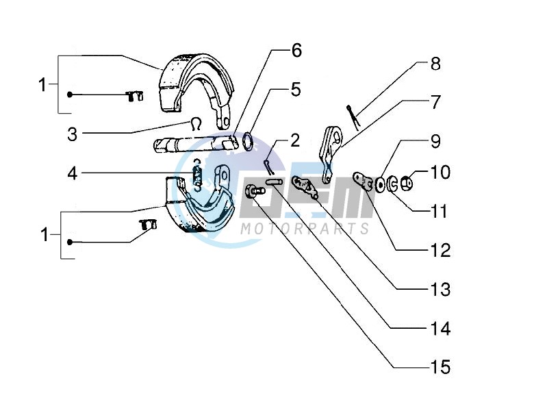 Rear brake - Brake jaw