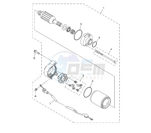 TT R E/LE 125 drawing STARTING MOTOR