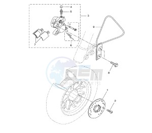 BW'S 50 drawing FRONT BRAKE CALIPER