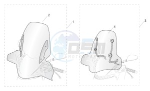 SR 125-150 drawing Acc. - Windshields