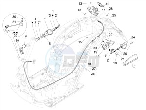 SUPER GTS 300 4T 4V IE ABS E3 (APAC) drawing Locks