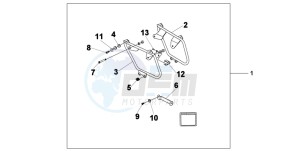 VT750CA drawing SADDLEBAG MOUNT B