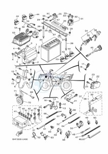 YFM700FWAD YFM70GPLK (B4F3) drawing ELECTRICAL 1