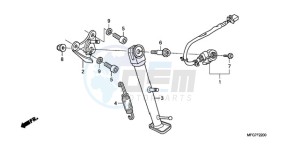 CB600F39 F / CMF ST drawing STAND