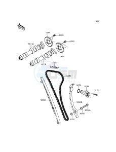 ER-6N ER650EGF XX (EU ME A(FRICA) drawing Camshaft(s)/Tensioner