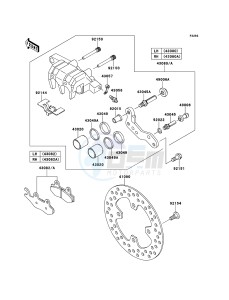 BRUTE FORCE 750 4x4i EPS KVF750GEF EU drawing Front Brake