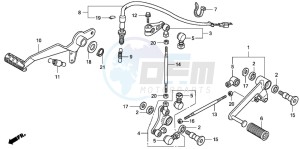 CBF1000S drawing PEDAL