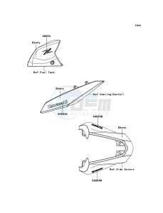 Z1000 ZR1000DDF FR GB XX (EU ME A(FRICA) drawing Decals(Ebony)