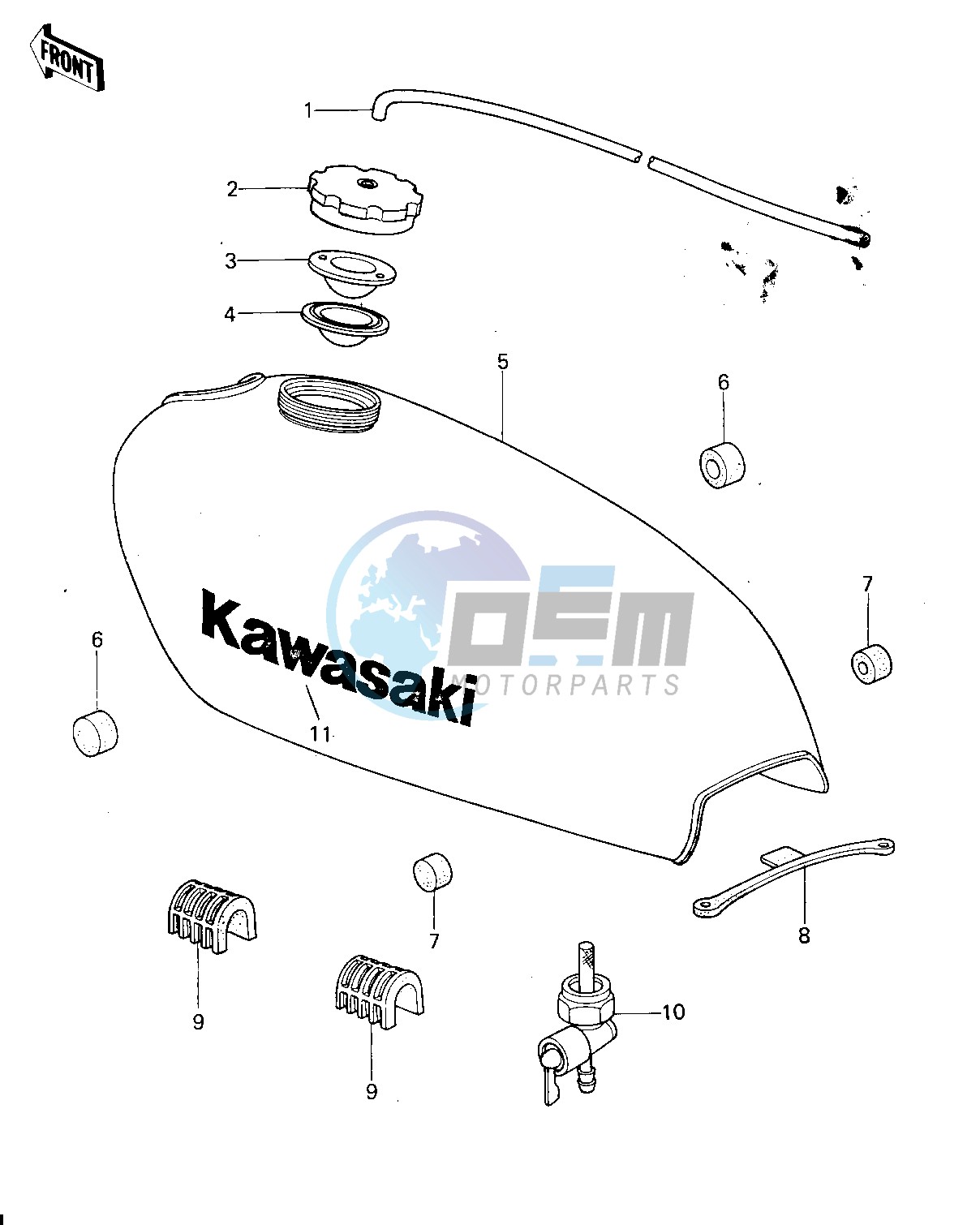 FUEL TANK -- KX250-A4- -