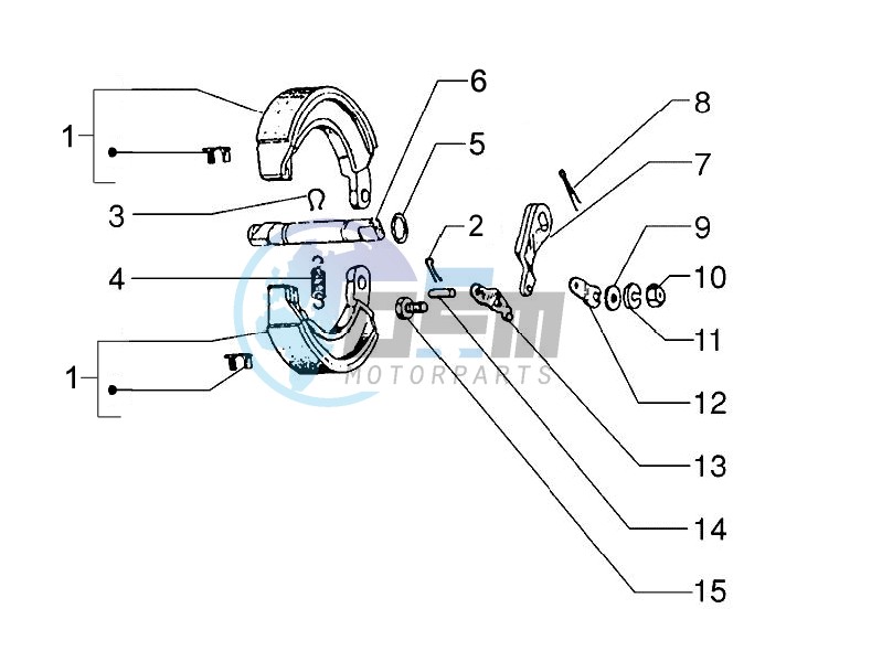 Rear brake - Brake jaw