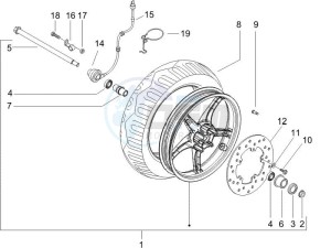 Runner 50 SP (UK) UK drawing Front wheel