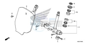 CRF150RE CRF150R Europe Direct - (ED) drawing STEERING STEM