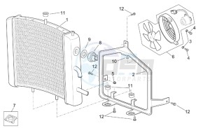 Scarabeo 125-150-200 (eng. Rotax) drawing Water cooler