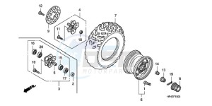 TRX420FMA Australia - (U / 2U 4WD) drawing FRONT WHEEL