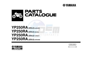 YP125RA (ABS) X-MAX 250 ABS (2DL6 2DL6 2DL6 2DL6) drawing .1-Front-Page