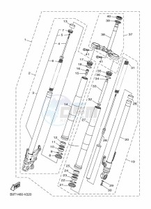 MT-03 MTN320-A (B6W4) drawing FRONT FORK