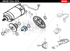 MARATHON-AC-RED 50 drawing STARTER MOTOR-REGULATOR-CDI