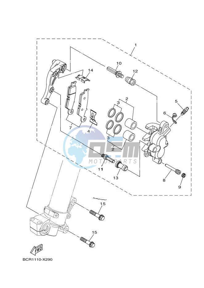 FRONT BRAKE CALIPER