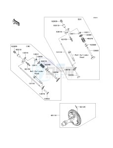 KAF 400 A [MULE 610 4X4] (A6F-AF) A9F drawing VALVE-- S- -_CAMSHAFT-- S- -