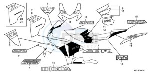 CBR1000RA9 France - (F / ABS CMF REP) drawing STRIPE/MARK (3)