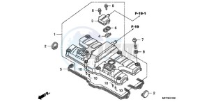 CB1300SA9 Australia - (U / ABS BCT MME TWO TY2) drawing CYLINDER HEAD COVER