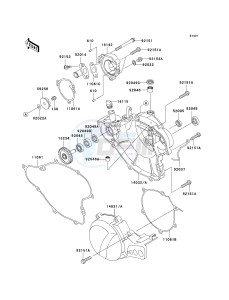 KX 65 A [KX65 MONSTER ENERGY] (A6F - A9FA) A8F drawing ENGINE COVER-- S- -