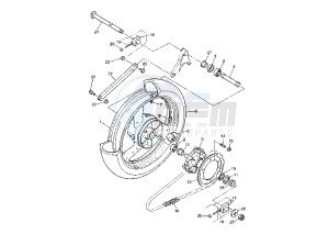 XJR 1300 drawing REAR WHEEL