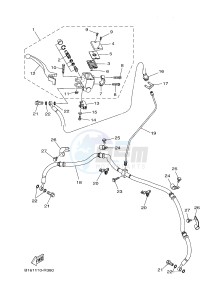 YFM700FWB KODIAK 700 KODIAK 700 HUNTER (B16N) drawing FRONT MASTER CYLINDER