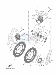 MT-09 SP MTN890D (BAMA) drawing FRONT BRAKE CALIPER