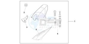 CBR1000RR9 KO / HRC MK drawing HUGGER REPSOL REPLICA