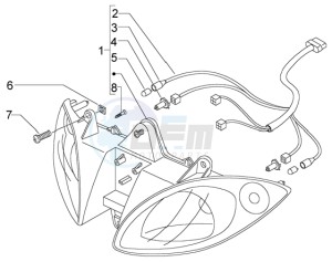 X9 500 Evolution (abs) drawing Head lamp