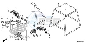 CRF450RF CRF450R Europe Direct - (ED) drawing STEP/STAND