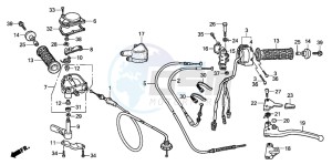 TRX250EX SPORTRAX 250 EX drawing HANDLE SWITCH (TRX250EX1/2/3/4/5)