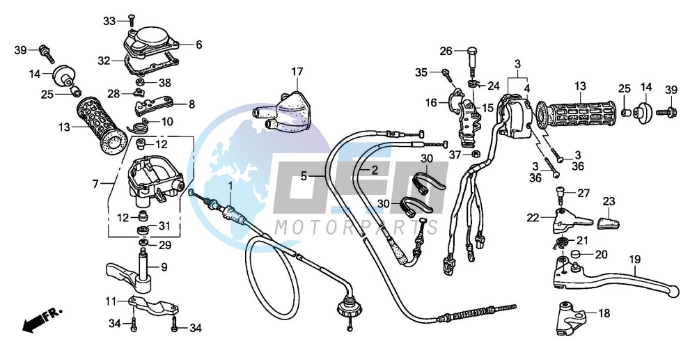 HANDLE SWITCH (TRX250EX1/2/3/4/5)