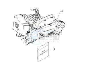 LX 50 2T 25 Kmh NL drawing Engine assembly