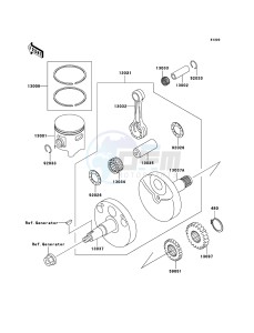 KX85 / KX85 II KX85-B5 EU drawing Crankshaft/Piston(s)