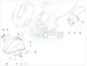 LXV 150 4T 3V IE NOABS E3 (APAC) drawing Wheel housing - Mudguard