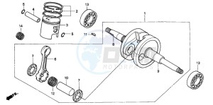 SFX50S drawing CRANKSHAFT/PISTON