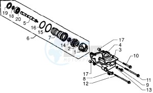 X9 250 drawing Water pump