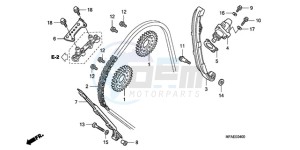 CBF1000A F / CMF drawing CAM CHAIN/TENSIONER