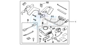 CBF600NA9 Europe Direct - (ED / ABS) drawing AVERTO ALARM KIT