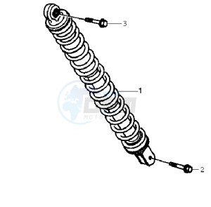 JET 50 KH ENGINE drawing REAR SUSPENSION