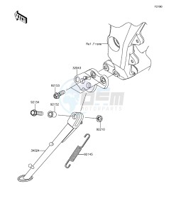 Z1000 ABS ZR1000GEFA FR GB XX (EU ME A(FRICA) drawing Stand(s)